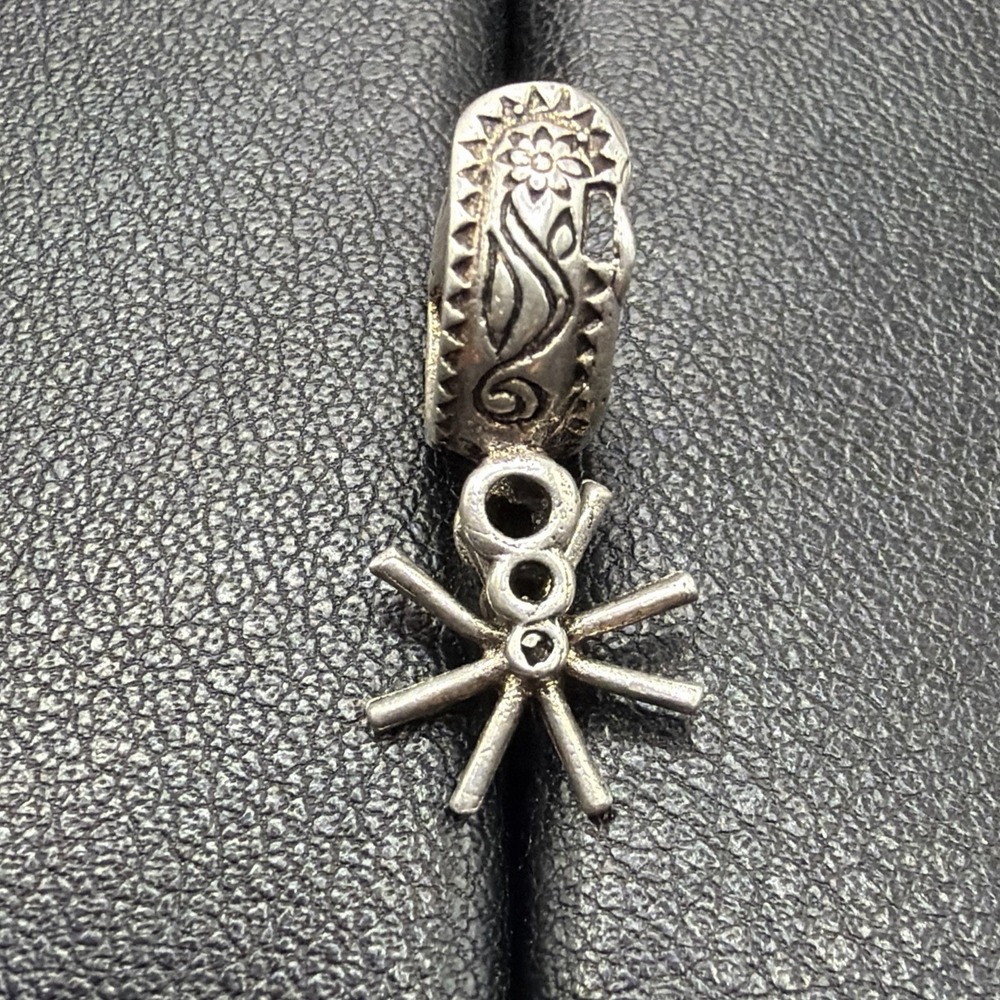 Vintage Sterling Silver Boot Spur Charm Articulated J28